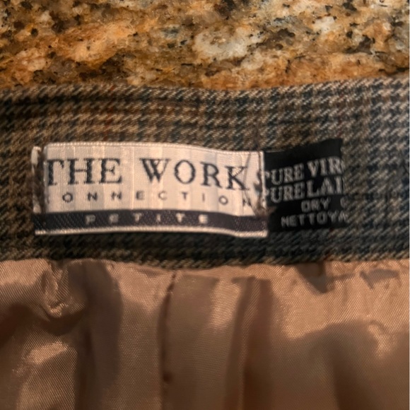 Vintage Works Connection Petite gray tone wool trousers high waisted S/M - Picture 5 of 5